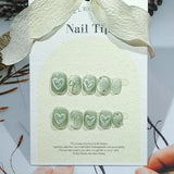 SHOPMOCHO 10pcs Festive Red Oval Short Press-On Nails with Cute Tomato Design Glossy Finish Holiday Nail Art Set for Women and Girls Wear