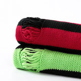SHOPMOCHO Black Stripe Sweaters Destroyed Ripped Sweater Men Pullover Hole Knit Jumpers Men Oversized Sweatshirt Harajuku Long Sleeve Tops