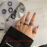 Shopmocho The Tide Cool Ring Set Female Korean Ring Ring Net Red Jewelry Not Fade Color Ring Cold Wind Hip Hop Index Finger Ring