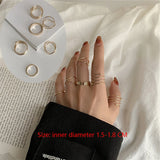 Shopmocho The Tide Cool Ring Set Female Korean Ring Ring Net Red Jewelry Not Fade Color Ring Cold Wind Hip Hop Index Finger Ring