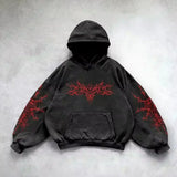 SHOPMOCHO Korean Fashion Simple Gray Double Sided Oversized Zipper Hoodie Women Y2K New Harajuku Gothic Casual Joker Couple Sweatshirt