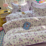 SHOPMOCHO 2025 New Lace Single Item Quilt Cover Skin-friendly Cotton Korean Version French Shell Quilt Cover Two People Use Bedding