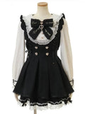 SHOPMOCHO Harajuku Sweet Bow Black Plaid Dresses All-match Slim Fit Kawaii Lolita Dress for Women Autumn New Long Sleeve Vestidos De Mujer