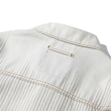 SHOPMOCHO Striped Gradient Abs Digital Print Short Denim Jacket 2026 Tide Trendy Men's Spring Autumn Loose Causal Lapel Y2K Coat