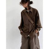 SHOPMOCHO Man Jacket Spring Autumn Loose Cargo Jacket Japanese Vintage Multi-Pocket, Unisex Streetwear, Stylish Versatile Casual Coat