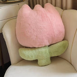 SHOPMOCHO Fashion Tulip Flower Embrace Pillows Nordic Living Room Sofa Cushion Decoration Home Bedside Car Backrest Office Chair Decor