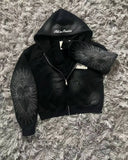 Shopmocho Autumn And Winter New Fashion Letter Embroidery Patch Zipper Sweater Women Y2K Harajuku Retro Gothic Casual Joker Sports Sweater