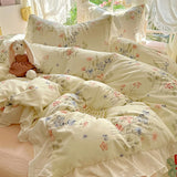 SHOPMOCHO 3pcs Provence style Duvet Cover Set (1*Duvet Cover + 2*Pillowcase, Without Core),soft fabricBedding Set
