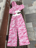 SHOPMOCHOWomen Pink Camouflage Set 2026 Y2K Streetwear Female Sportswear Gym Workout American Hip Hop Hoodie Two Piece Set Tracksuit