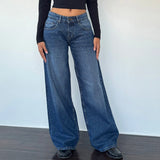 Shopmocho Y2K Baggy Jeans for Women Trendy Low Rise Casual Straight Leg Boyfriend Jeans Denim Pants with Pocket Streetwear
