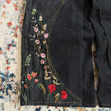 SHOPMOCHO Y2K Floral Baggy Jeans Retro Blossom Embroidery Streamlined Unisex Streetwear Gothic High Street Oversized Wide Leg Men Pants