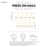 Shopmocho 24pcs Sweet Letter Press On Nails Cute Cherry Bowknots Ladybug Strawberry Decor False Nails Blush Pink Almond Fake Nail For Girl
