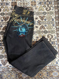 SHOPMOCHO Harajuku Y2k 2000s Women Clothing Vintage Statue of liberty Diamonds Jeans Casual Denim Pants High Waist Straight Wide Leg Jeans