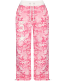 SHOPMOCHOWomen Pink Camouflage Set 2026 Y2K Streetwear Female Sportswear Gym Workout American Hip Hop Hoodie Two Piece Set Tracksuit