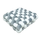 SHOPMOCHO Square Knot Stuffed Cushion Nordic Aesthetic Pillow Decorative Plush Pillow Office Sleeping Floor Windowsill Back Cushion Decor