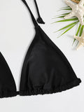 Shopmocho 2Pc/Set 2025 Fashion Sexy Swimsuit Women Bikinis Set Triangle Swimwear String Beachwear Thong One Piece Suits Brazilian Biquini