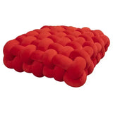 SHOPMOCHO Square Knot Stuffed Cushion Nordic Aesthetic Pillow Decorative Plush Pillow Office Sleeping Floor Windowsill Back Cushion Decor