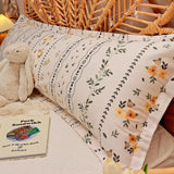 SHOPMOCHO 100% Cotton Pillow Cover Comfortable Pillow Case 90/120/150/180cm Long Bedside Cushion Cover Sweet Girl Pillow Covers Decorative