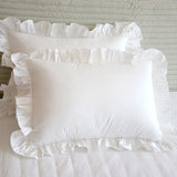 SHOPMOCHO Princess Pillowcases With Ruffles Multiple Sizes Pillow Cover Comfortable Pillow Case For Adults Kids