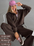 SHOPMOCHO Autumn Women's Tracksuit with Zipper and Trousers Gary Casual Two Piece Set Women Casual Yellow  Pant Sports Suit with A Hood