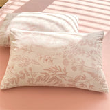 Shopmocho Bonenjoy Pink Flower Duvet Cover Sets Washed Polyester Super Soft Bed Cover Sets Single/Queen/King Quilt Cover with  Pillowcase