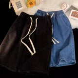 Shopmocho 2025 New Summer Shorts Jeans Men Denim Pants Stretch Dark Blue Fashion Design Men's Jeans Slim Straight Male Short Jeans Hombre