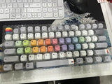 SHOPMOCHO Pink Cat Dye Sublimation PBT Keycaps 136 Keys MOA Profile Keyboard Keycaps for Cherry Gateron MX Switches Mechanical Keyboards