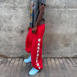Shopmocho Harajuku Street Hip Hop Y2K Retro Sweatpants Camo Pattern Print Streetwear Men Unisex Casual Red Loose Pants Men Clothing