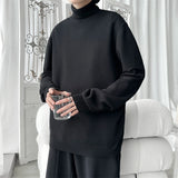 SHOPMOCHO Turtleneck sweater men 2025 Winter Warm New Knitted Shirt Loose, soft and comfortable sweater