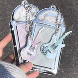 SHOPMOCHO Ins Cat Photo Card Holder Kpop Photo Card Display Pendant Student ID Card Protective Cover Kpop Supplies