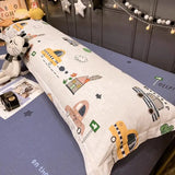 SHOPMOCHO 100% Cotton Pillow Cover Comfortable Pillow Case 90/120/150/180cm Long Bedside Cushion Cover Sweet Girl Pillow Covers Decorative