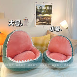SHOPMOCHO Shark Shaped Lazy Cushion on The Ground,Tatami Futon Bedroom Balcony Bay Window Floor Soft Cushion,Children's Reading Area Chair