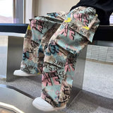 Shopmocho Child Pants 2025 New Spring Boys Trousers Teenager Autumn Fashion Clothing Kids Wide-legged Trousers Boy Letter Loose Pants