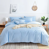 SHOPMOCHO Kuup Queen Size Matte Duvet Cover Skin-Friendly Colored Bedding Set with Flower Branch Design High-Quality Quilt Cover