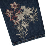 Shopmocho Harajuku Flower Woman Embroidery Baggy washed jeans Y2K Vintage 2000s streetwear American Gothic Pants Men Women wide leg pants