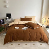 Shopmocho 100% Cotton Duvet Cover Set Double Skin Friendly Quilt Cover Set Comforter Covers Pillowcase Bedding Set Custom Size No Sheets