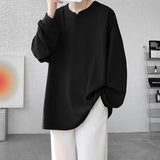 SHOPMOCHO High Quality Texture Long Sleeve T shirt For Men Spring Autumn Casual Mens T-shirts Male Tops Classic Clothes Men's T-Shirts