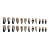 Shopmocho 24PCS/1BOX Hot girls Wear Wholesale Bow Hot Girls Nail Art Fake Nails
