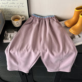 SHOPMOCHO Spring Casual Children Pants Girls Elastic Waist Loose Fit Sweatpants Soft Kids Boys Sport Trousers