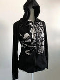 SHOPMOCHO 2025 new blue sweatshirt for women fall and winter gothic American retro casual bulk streetwear Y2K design Slim cardigan jacket