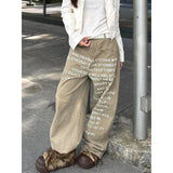 SHOPMOCHO Khaki Autumn And Winter 2025 Blue Jeans Women Y2K Vintage High Waisted Jeans Straight Streetwear Loose Large Wide Leg Denim Pant