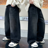 SHOPMOCHO Boys' pants Spring and Autumn New style Children's straight leg jeans Medium and large Kids' loose casual pants