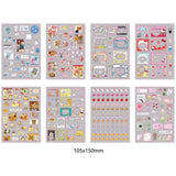 Shopmocho 6pcs/10pcs Set Y2K Random Cute Glitter Laser Sticker for Phone Camera Luggage Journal Sticker Kawaii Decoration Sticker Gift