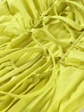 Shopmocho Strapless Ribbon Maxi Dress Women Elegant Sleeveless Backless Pleated Party Dresses Female 2025 Summer Sexy Lady Evening Vestido