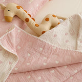 SHOPMOCHO Pure Cotton Three-layer Yarn Fabric Children Summer Blanket Spring Soft Skin Friendly Quilt Air Conditioner Comforter Adult Kid