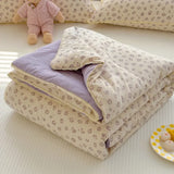 SHOPMOCHO New Sweet Printed Air-Condition Blanket Soft Skin-Friendly quilted quilt Breathable Cooling Summer Comforter Queen King Beds