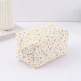 Shopmocho 1 pc exquisite bowknot single-layer pencil case, floral pattern design storage bag, a must-have for back to school season
