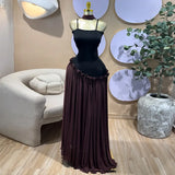 SHOPMOCHO Long Dress Women Sling Dresses A Line Vestidos Y2k Streetwear Sleeveless High Waist Slim Fit Elegant Party Night Work 2026