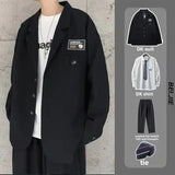 Shopmocho Autumn Western-style Men's Suit Korean Trendy Punk Style Three-piece Set Jacket Dakka Uniform Casual Scene