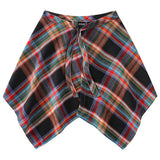 Shopmocho Fashion Tassel Hip Hop Irregular Men and Women Fake Shirt Hem Spring Autumn False Shirt Skirt Half-body Plaid Skirts Womens Saia